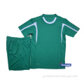 Newest custom blank jersey design, green blank soccer jersey set for team,china cheap tracksuit